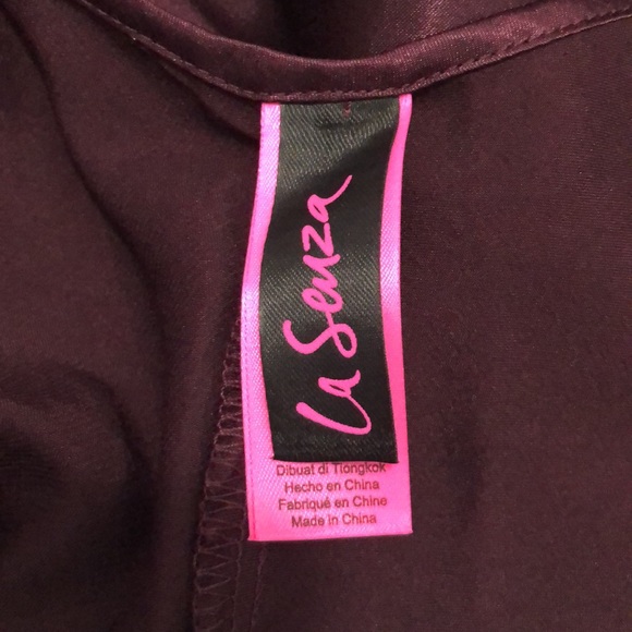 La Senza Dark Purple Negligée Size Medium - Picture 8 of 9